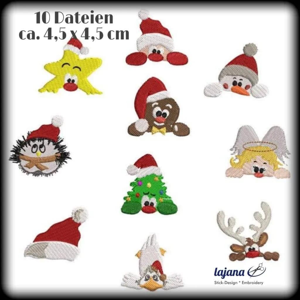 Stickdatei Weihnachten Set