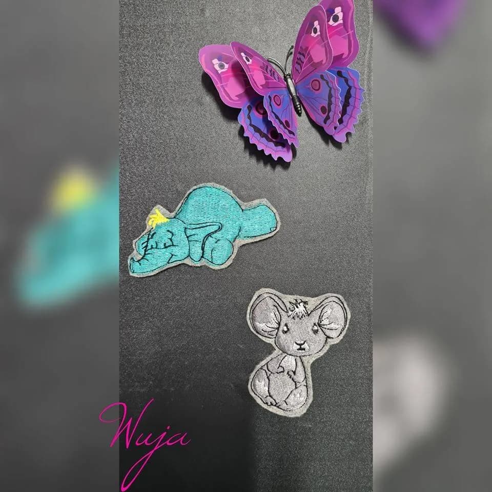 ITH Stickdatei Schnulleranhänger Set