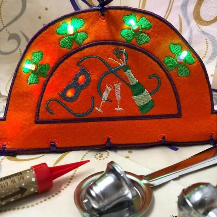 ITH Stickdatei Schwibbogen Party