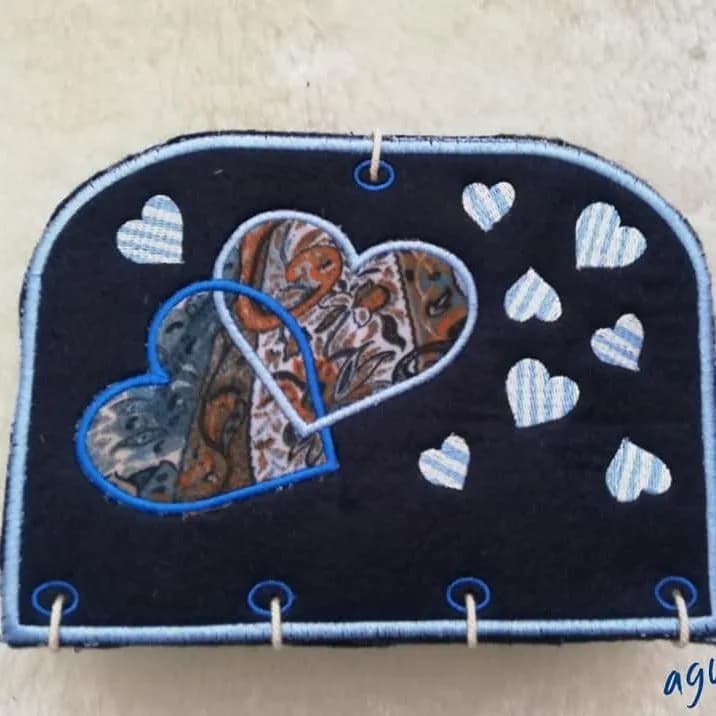 ITH Stickdatei Herzen Deko