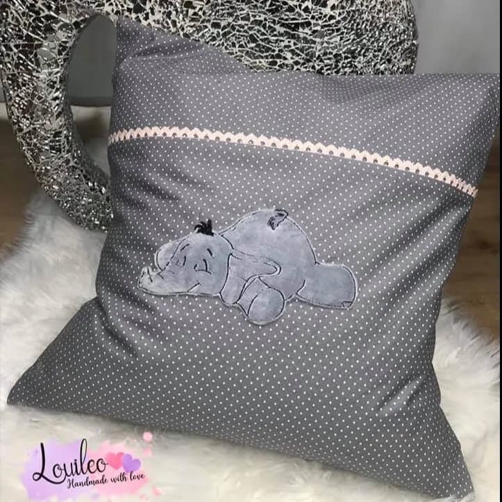 Stickdatei Elefant Applikationsdatei Berti