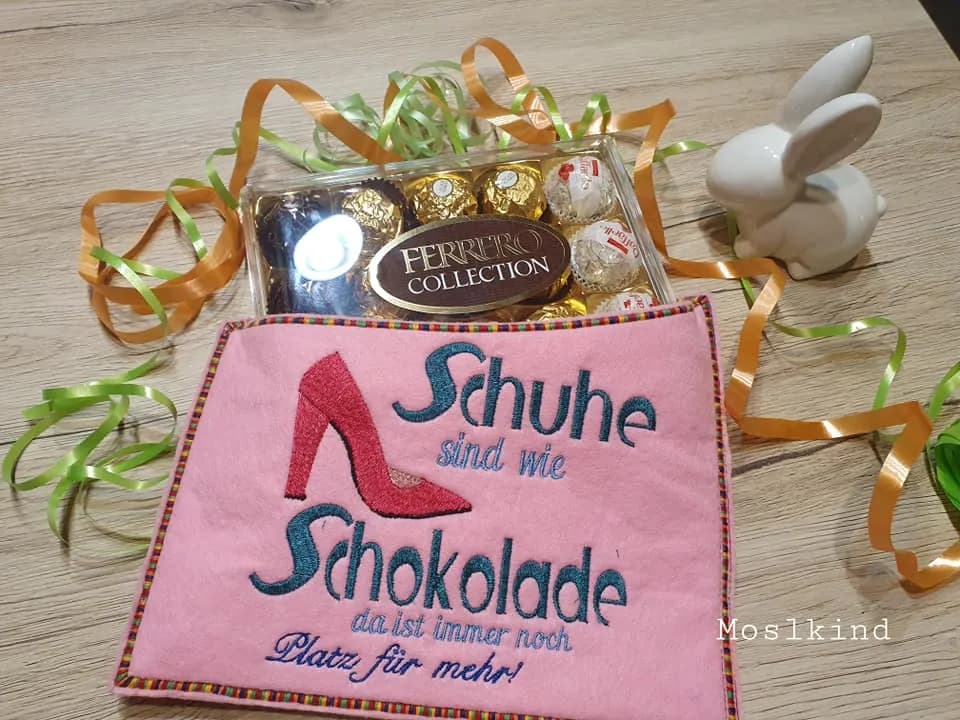 Schokoladen-Sprüche Stickdatei Mega Set | stiXXie