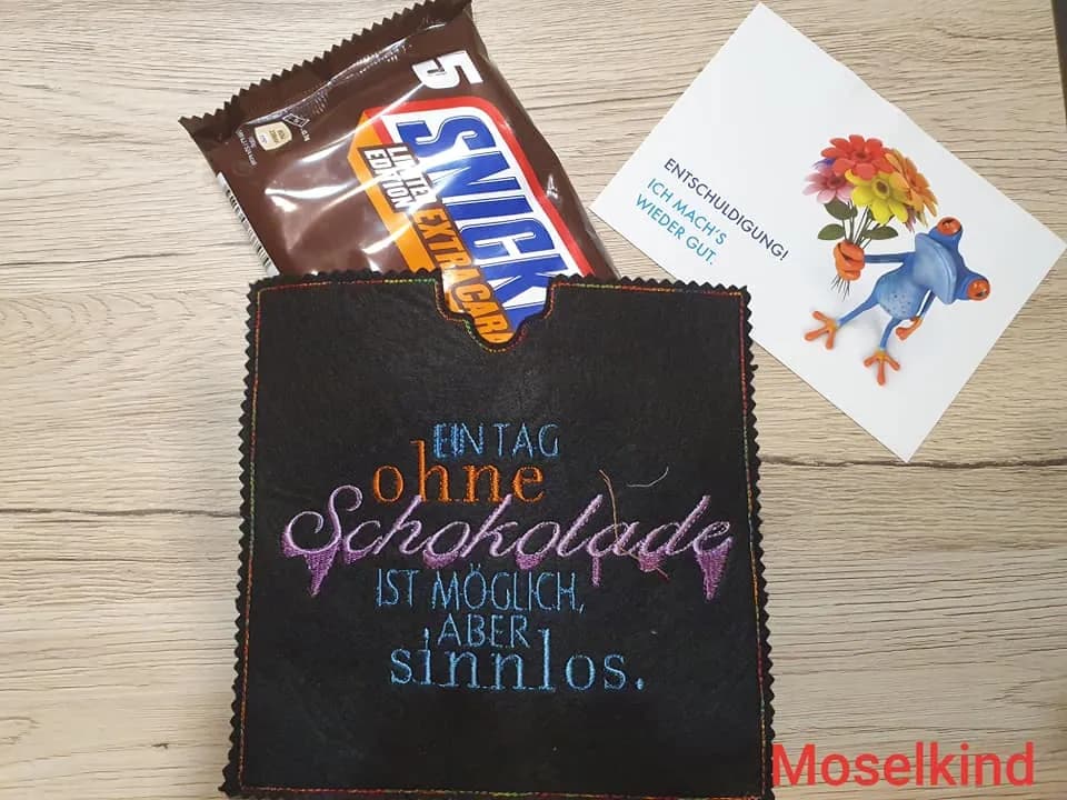 Schokoladen-Sprüche Stickdatei Mega Set | stiXXie