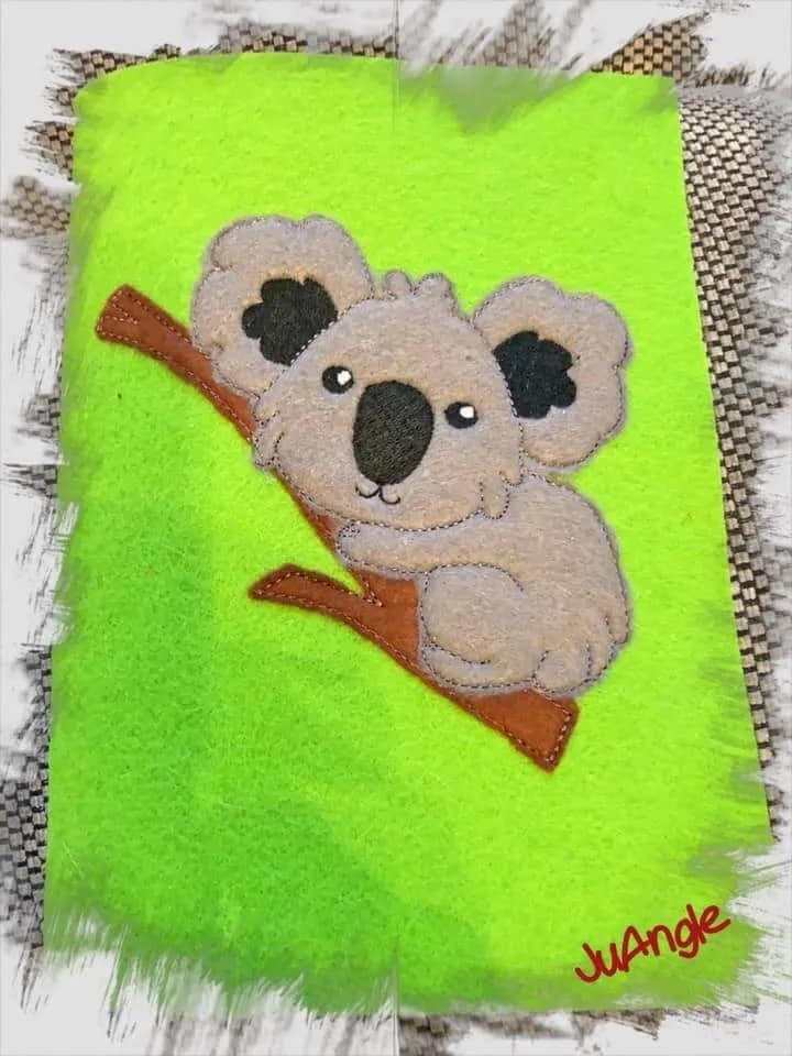 Stickdatei Koalabär Applikationsdatei