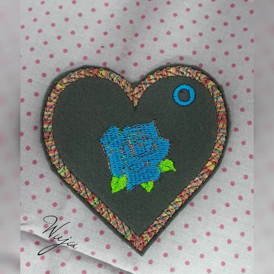 ITH Stickdatei Herzanhänger Set