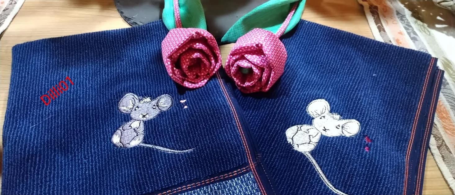 Stickdatei Maus Mia Applikationsdatei