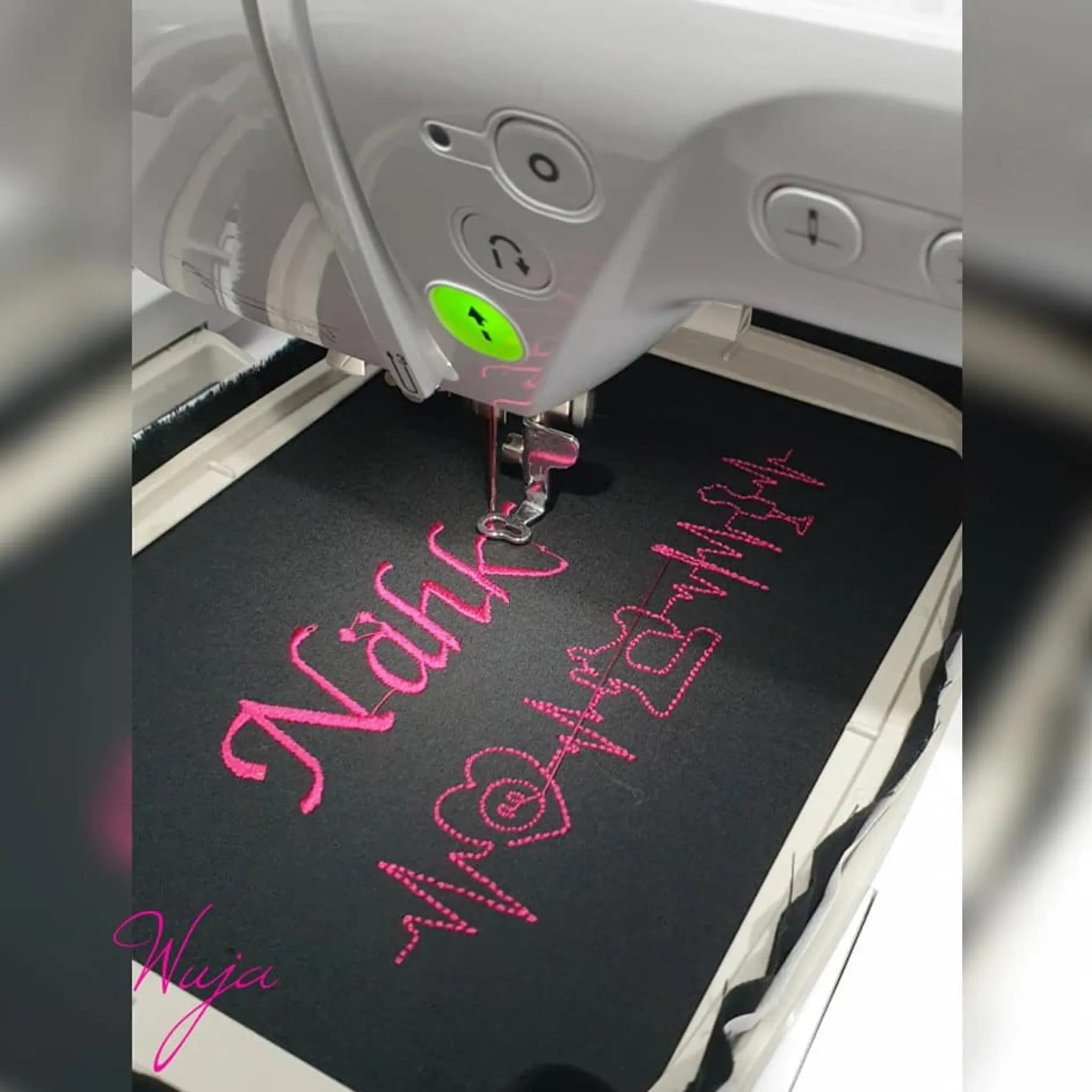 Stickdatei EKG Linien Set