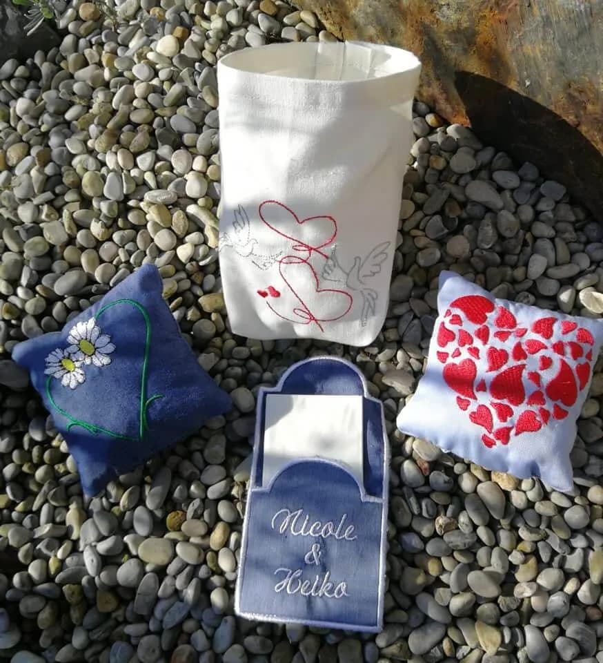 ITH Stickdatei Hochzeit Liebe Set