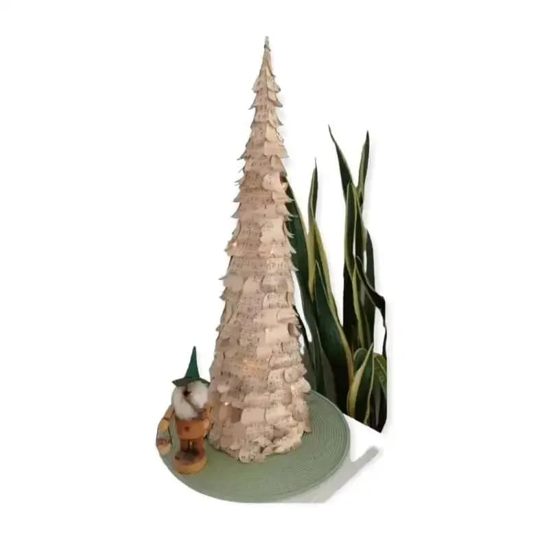 Bastelanleitung Papierbaum mit Beleuchtung