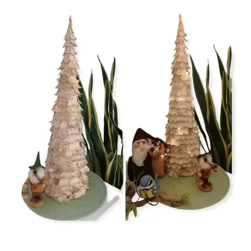 Bastelanleitung Papierbaum mit Beleuchtung