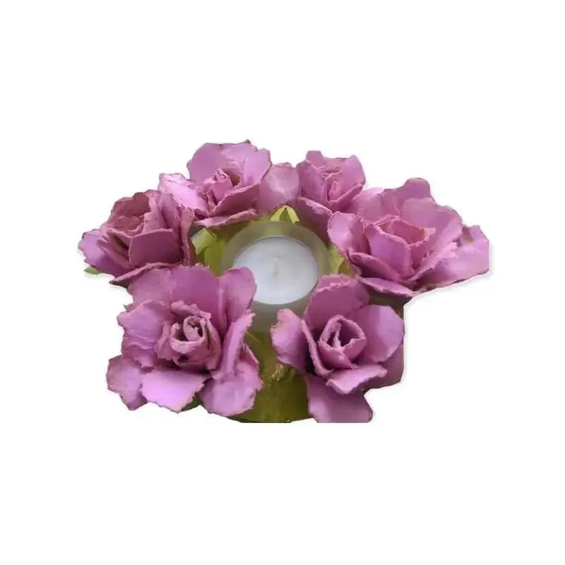 Bastelanleitung Rosen-Teelicht