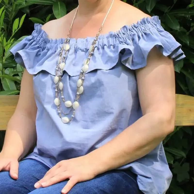 Carmenbluse Schnittmuster E-Book lajana Off-Shoulder-Shirt