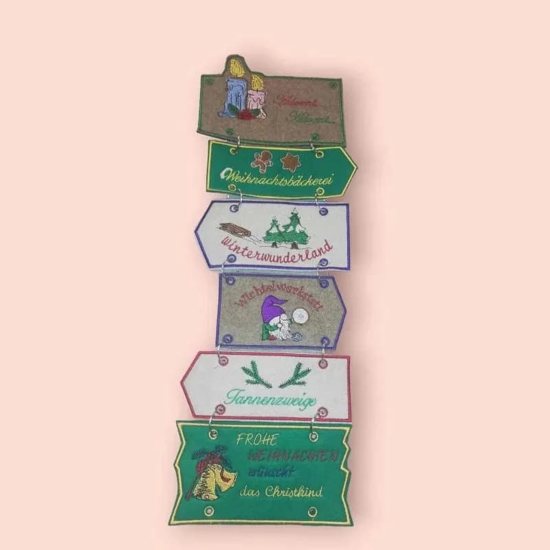 ITH Stickdatei Adventsdekoration