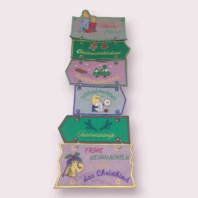 ITH Stickdatei Adventsdekoration