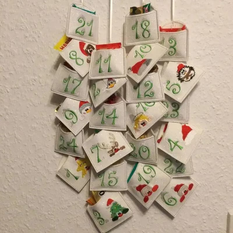 ITH Stickdatei Adventskalender