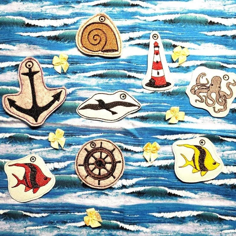 ITH Stickdatei Maritime Anhänger