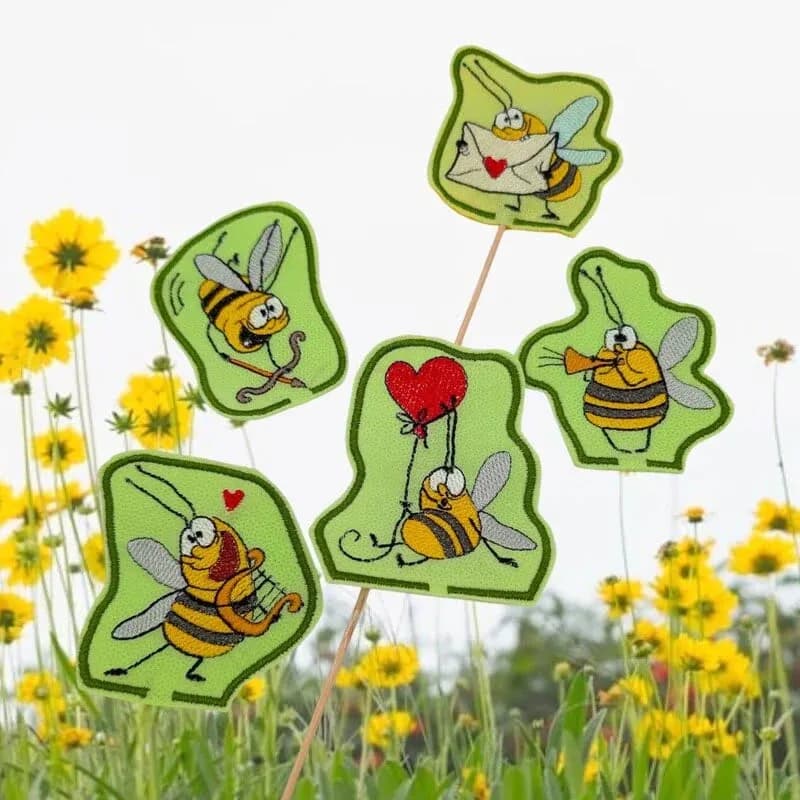 ITH Stickdatei Bees in Love
