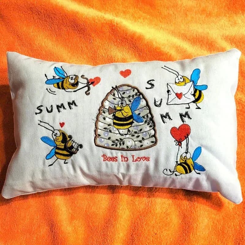 ITH Stickdatei Bees in Love