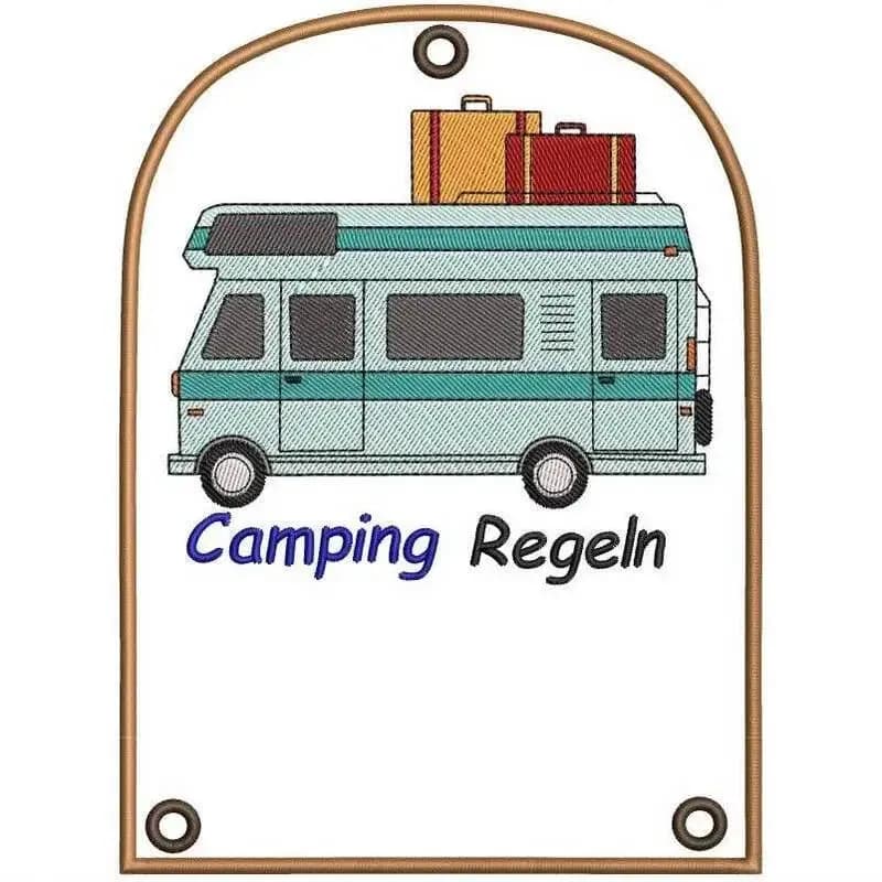 ITH Stickdatei Campingdeko Wohnmobil Ergänzung
