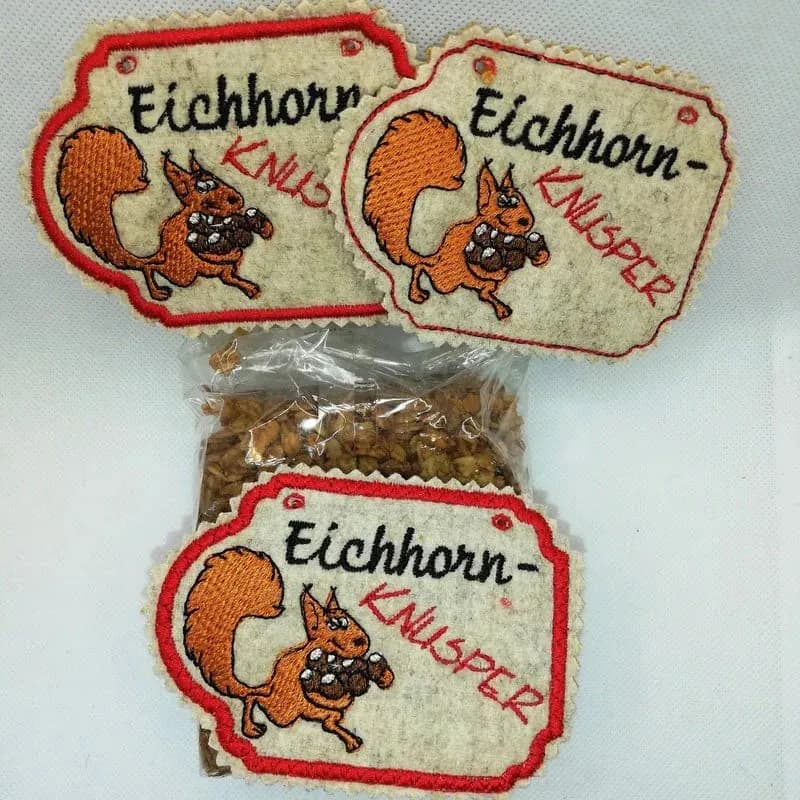 ITH Stickdatei Eichhorn Anhänger