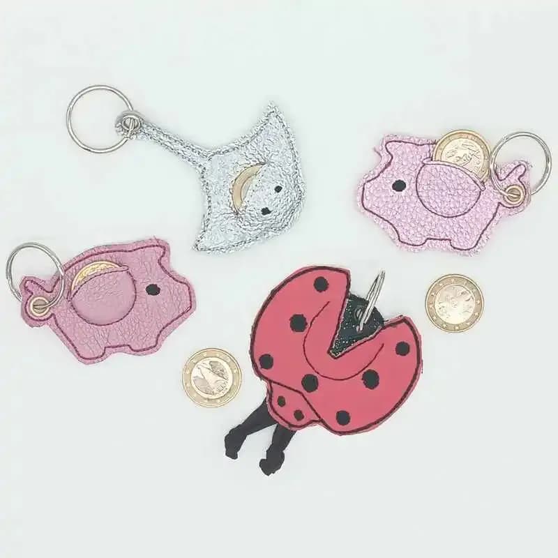 ITH Stickdatei Einkaufswagenchiphalter