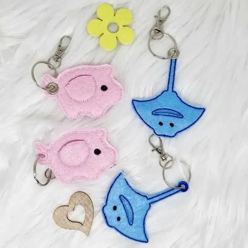 ITH Stickdatei Einkaufswagenchiphalter