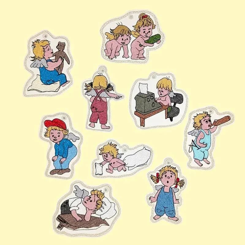 ITH Stickdatei Engel und Anhänger