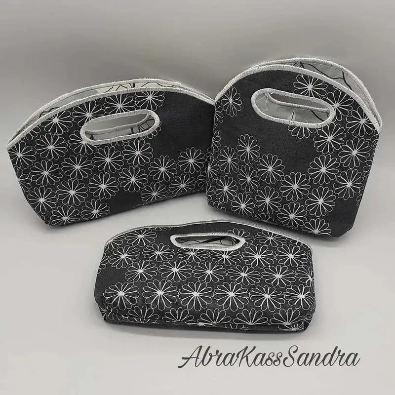 ITH Stickdatei Filztasche - Tasche gefüttert