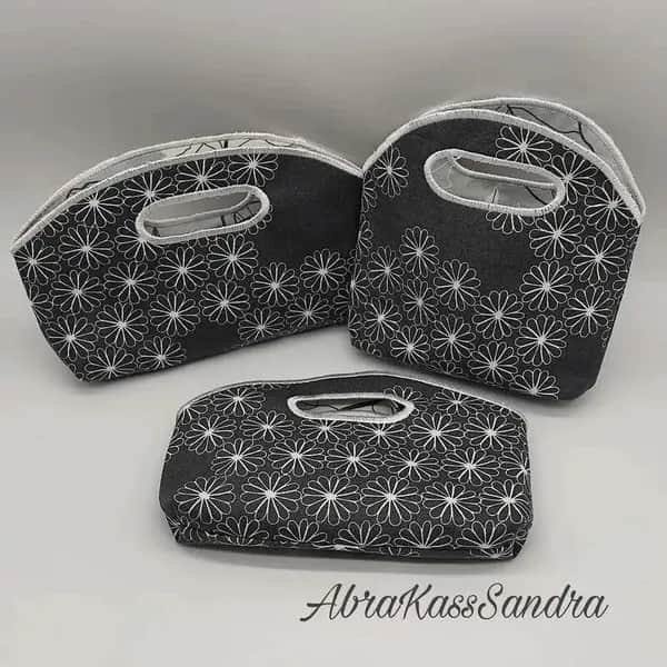 ITH Stickdatei Filztasche - Tasche gefüttert