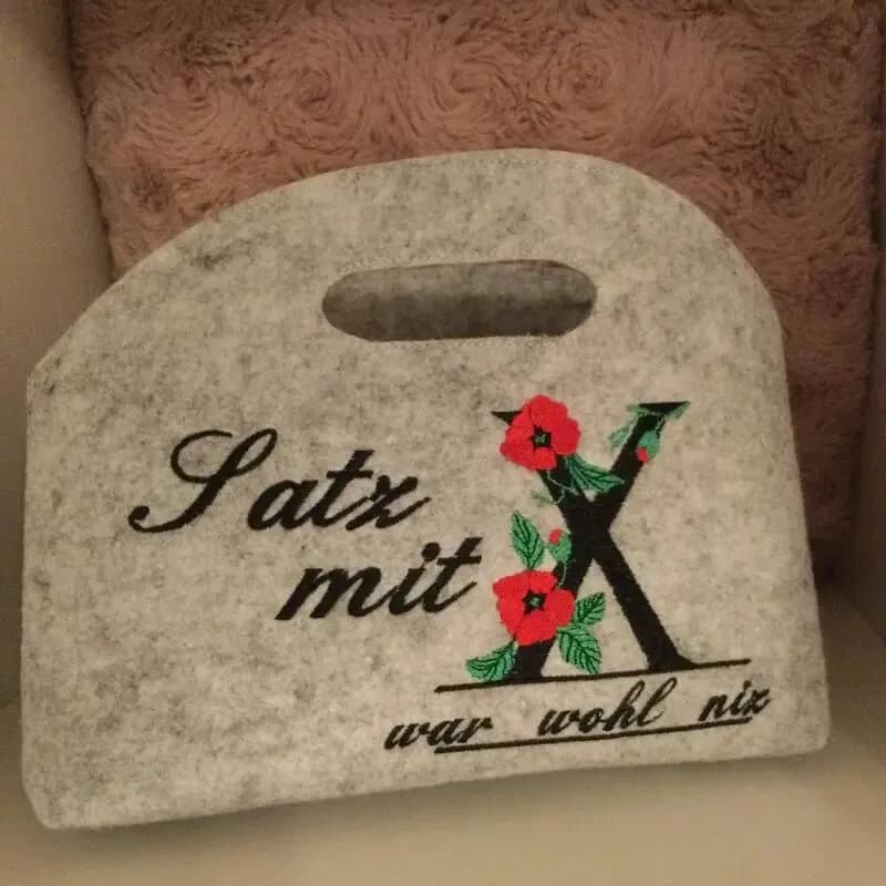 ITH Stickdatei Filztasche