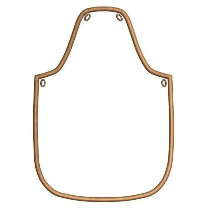 ITH Stickdatei Flaschenschürze Blanko