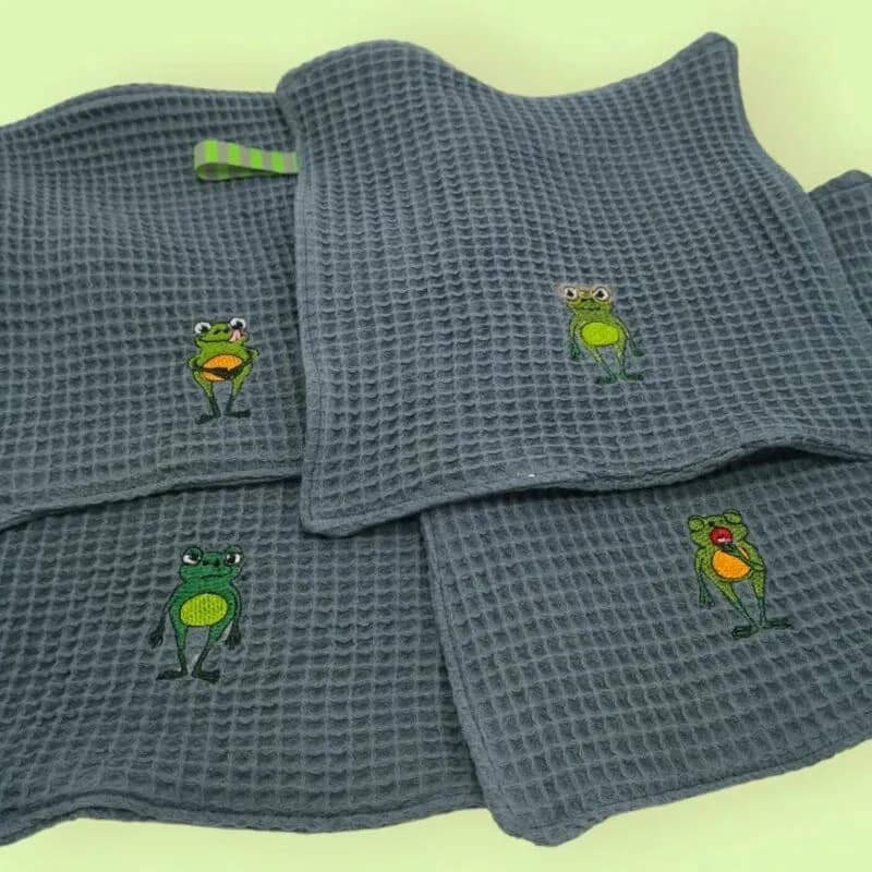 ITH Stickdatei Frosch Emojis