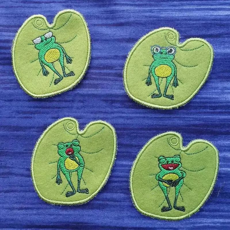 ITH Stickdatei Frosch Emojis