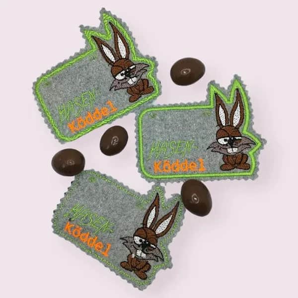 ITH Stickdatei Hase Anhänger