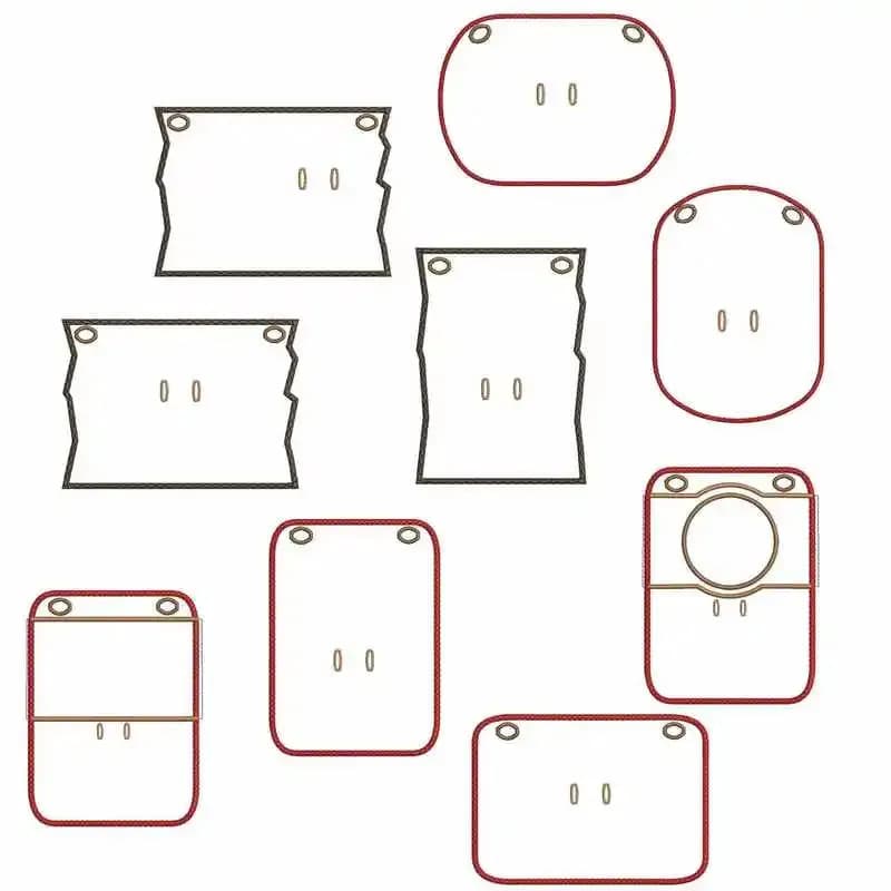 ITH Stickdatei Kalenderblatt Abreißkalender Größe 15x24cm