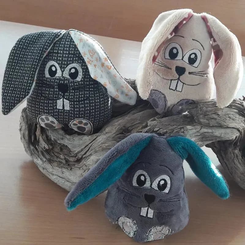 ITH Kuschelhase Mümmel Stickdatei – Kuscheltier | stiXXie