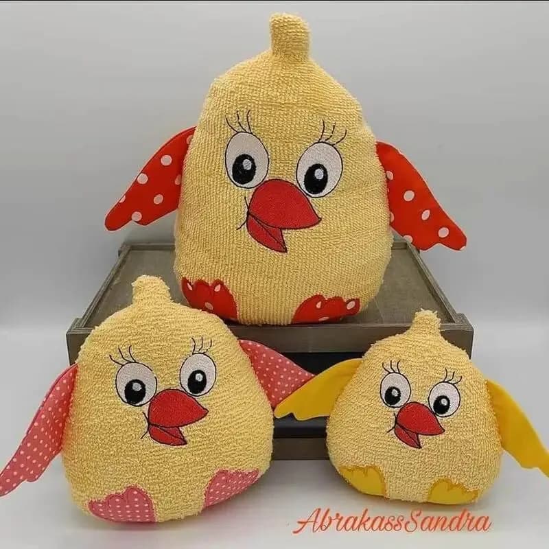 ITH Stickdatei Kuschelküken Kiki