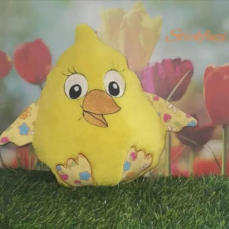ITH Stickdatei Kuschelküken Kiki