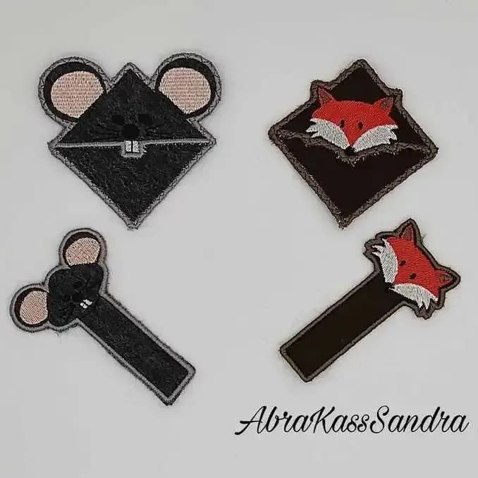 ITH Stickdatei Leseecken Lesezeichen