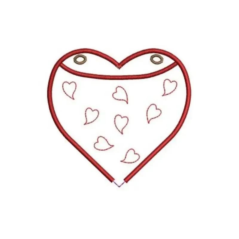 ITH Stickdatei Lollitasche Herz