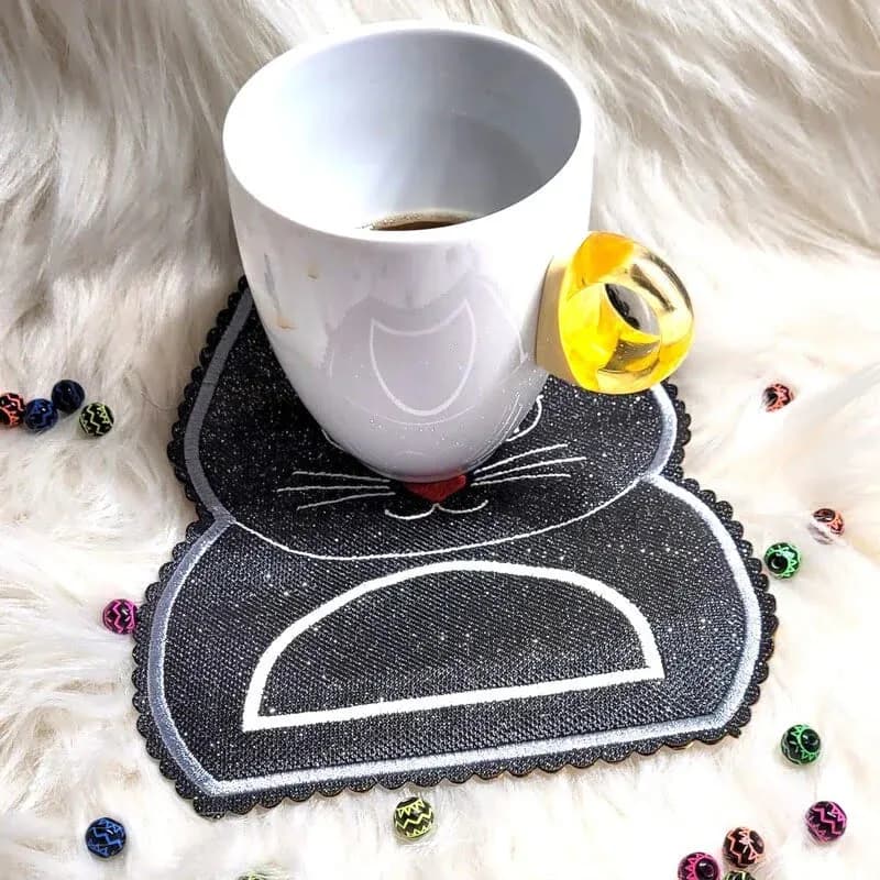 ITH Stickdatei Halloweentaschen und Mugrugs