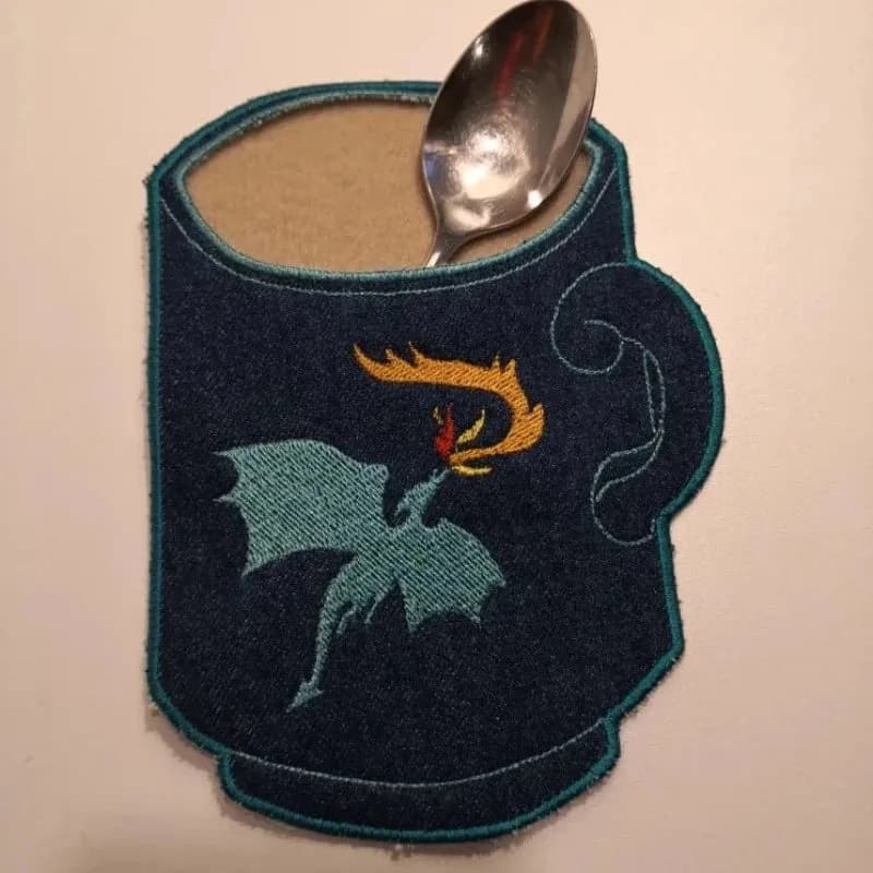 ITH Stickdatei Mugrug Tasche Kaffeepott