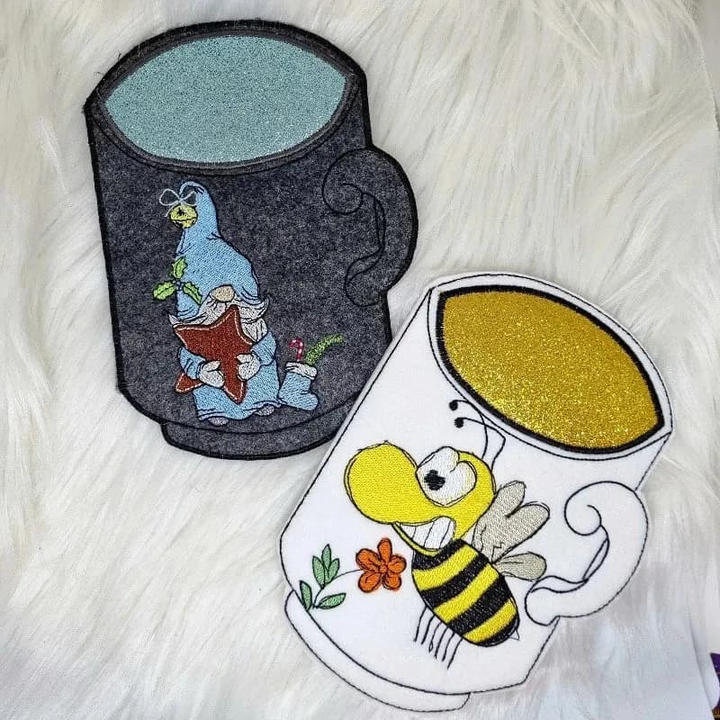 ITH Stickdatei Mugrug Tasche Kaffeepott