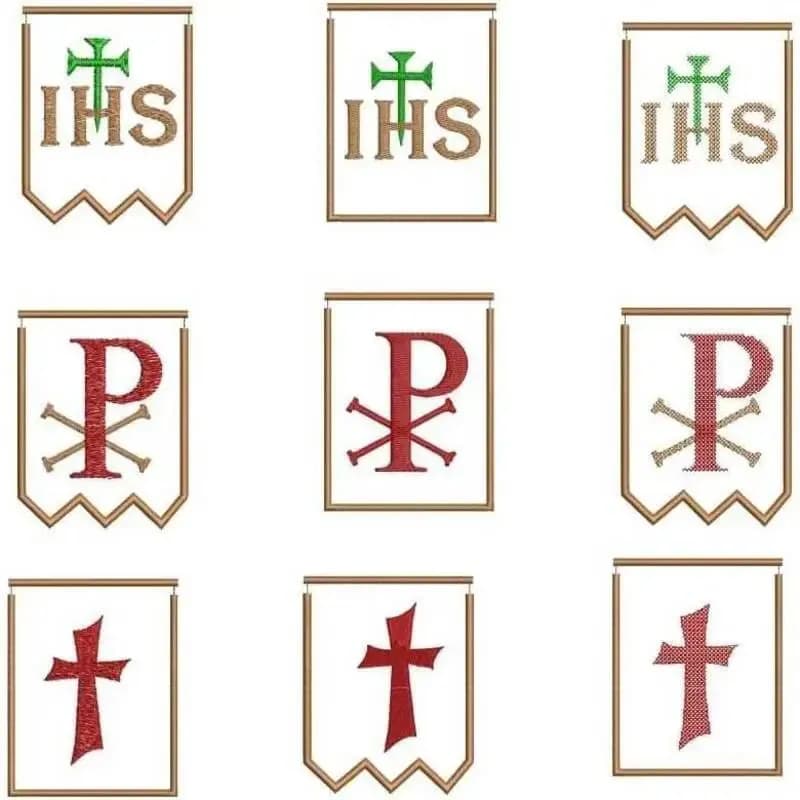 ITH Stickdatei Osterfähnchen und Symbole