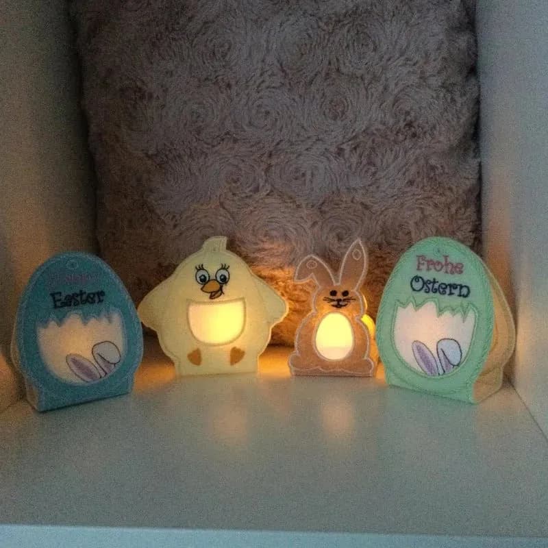 ITH Stickdatei Osterlichter