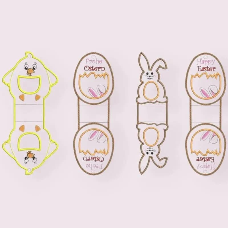 ITH Stickdatei Osterlichter