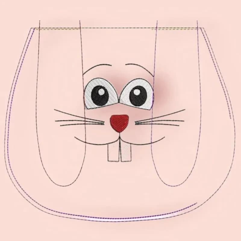 ITH Stickdatei Ostertasche Osterhase Utensilo