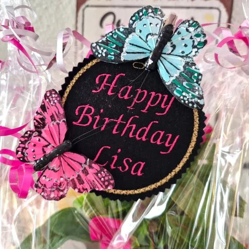 ITH Stickdatei Plaketten und Stabfiguren rund Blanko