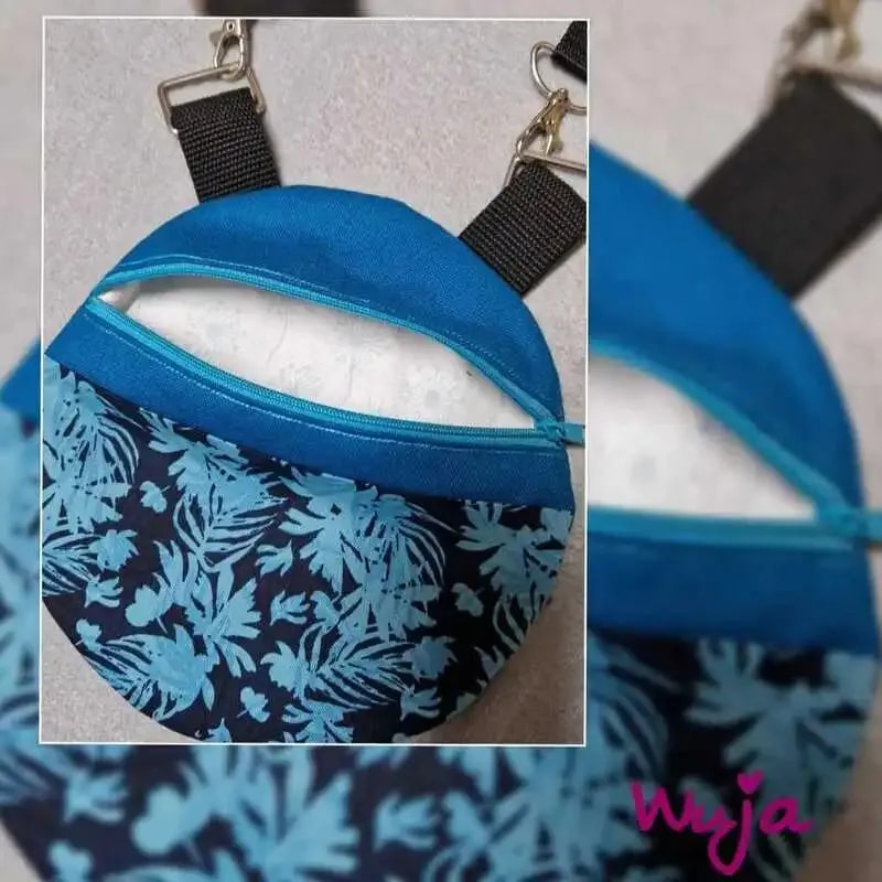 ITH Stickdatei runde Tasche in zwei Größen