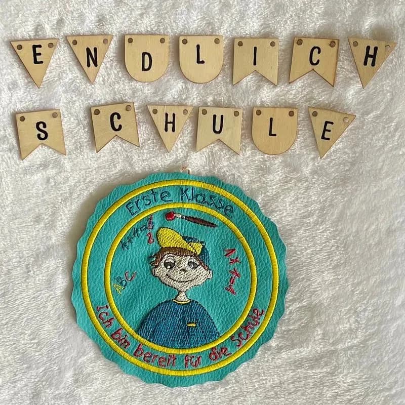 ITH Stickdatei Schulanfang